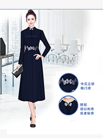 大衣定制，高端時(shí)尚女士大衣定制，高級(jí)藍(lán)色女士大衣